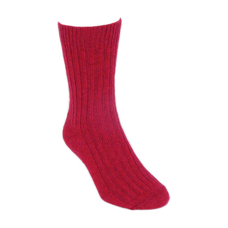 Possum Merino Casual Rib Sock - Lothlorian Knitwear