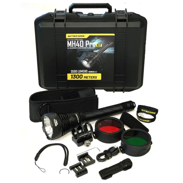 Nitecore MH40 Pro 3500 Lumen Long-Range Hunting Flashlight Kit