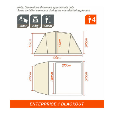 Enterprise 1 Inflatable Blackout Air Tent