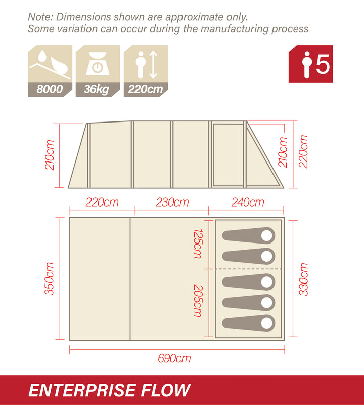 Enterprise Flow Blackout Inflatable Air Tent