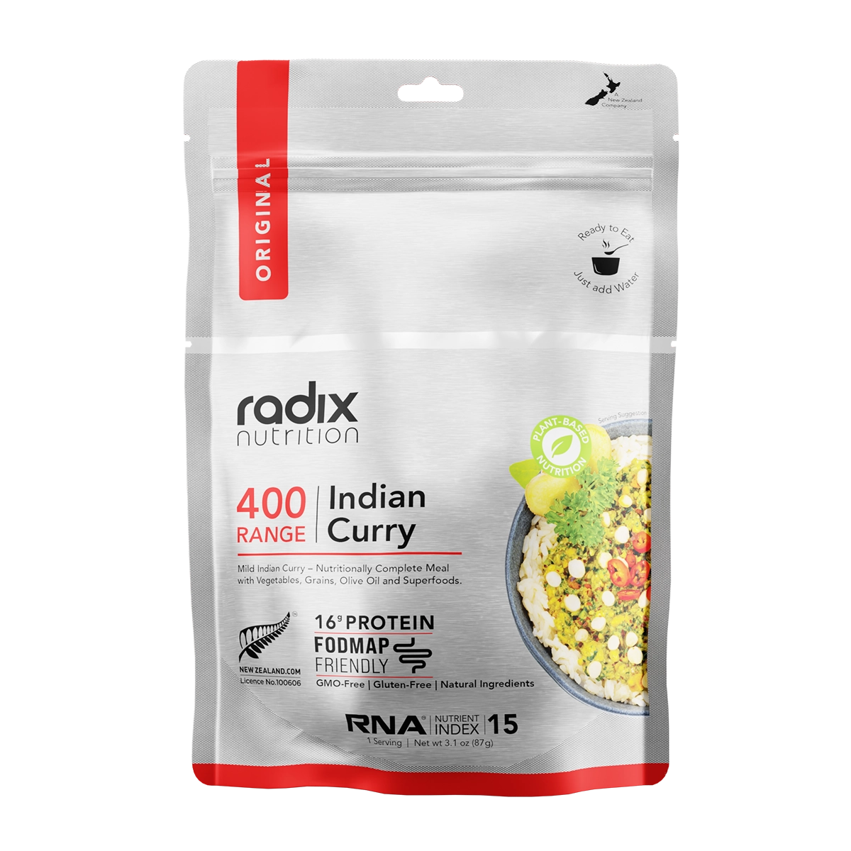 Radix Low Fodmap 400 Indian Curry