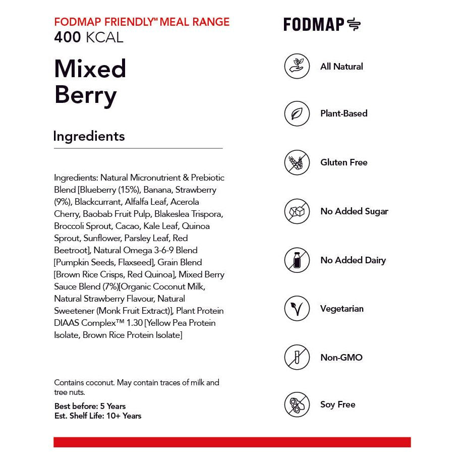 Radix Low Fodmap 400 Plant Based Mixed Berry Breakfast Dwights Outdoors