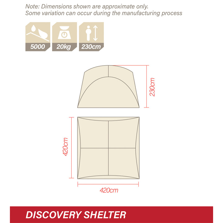 Discovery HeatReflect Shelter 4.2 x 4.2M