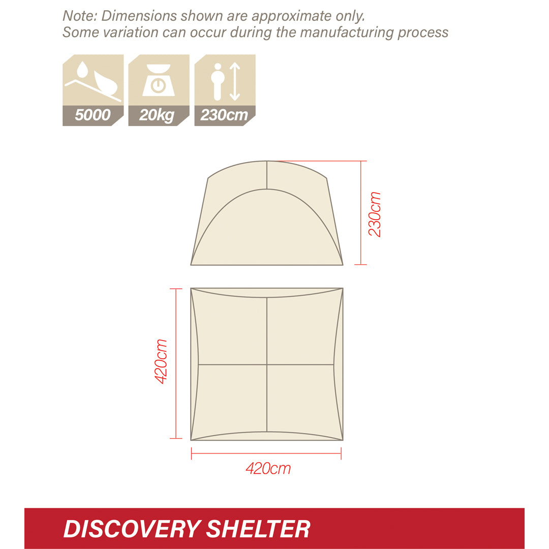 Discovery HeatReflect Shelter 4.2 x 4.2M