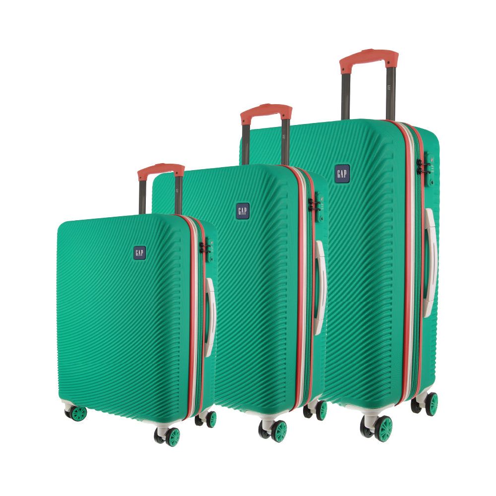 GAP Hard Shell 3-Piece Luggage Set - Turquoise