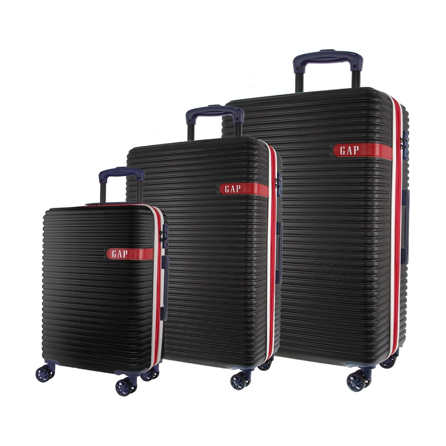 GAP 3 Piece Hard Shell Luggage Set - Black