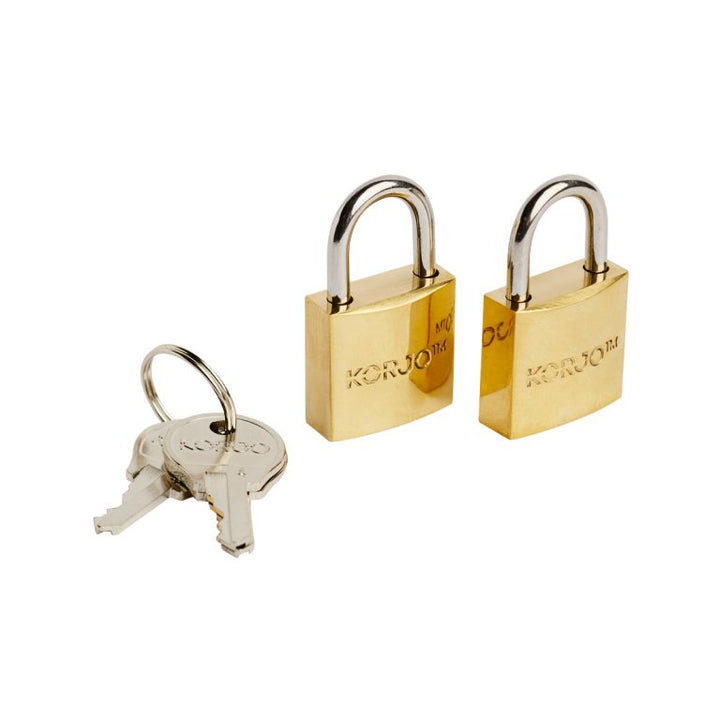 Solid Brass Padlocks 2pk