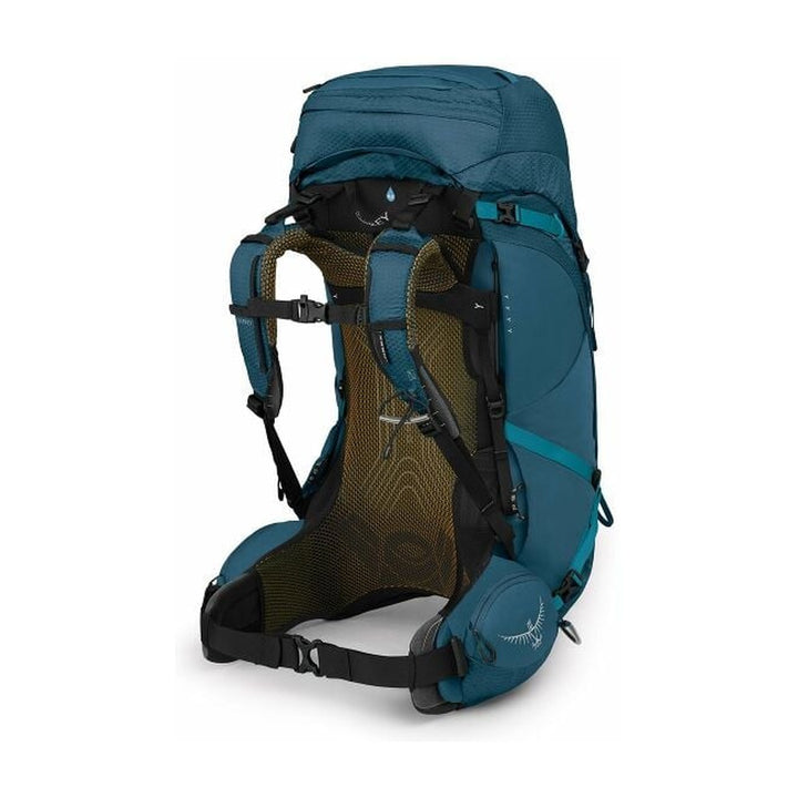 Osprey Atmos AG 50 Pack — Venturi Blue side back | Dwights NZ