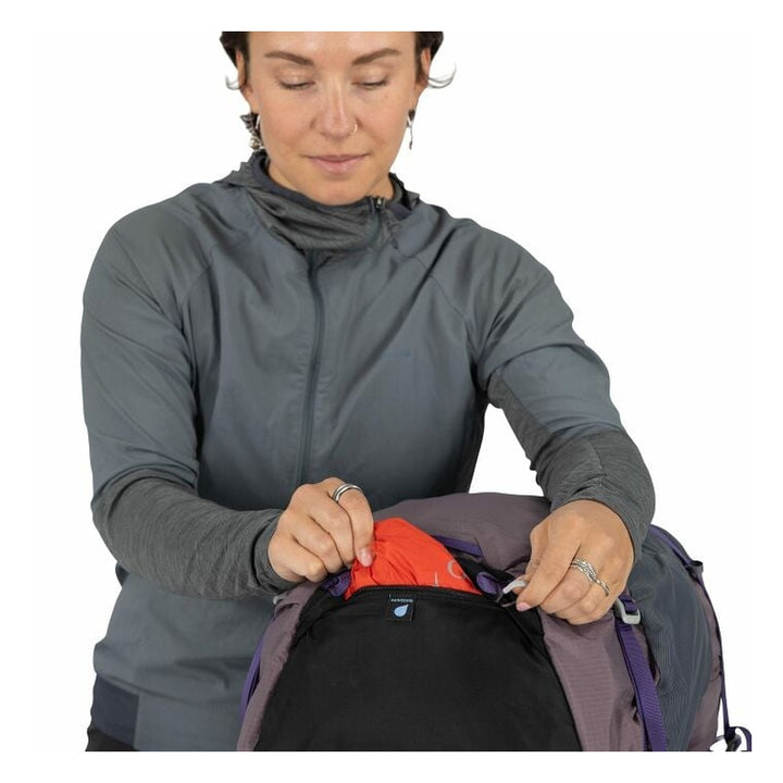 Osprey Hikelite 28 Hiking Backpack - Graphite Purple
