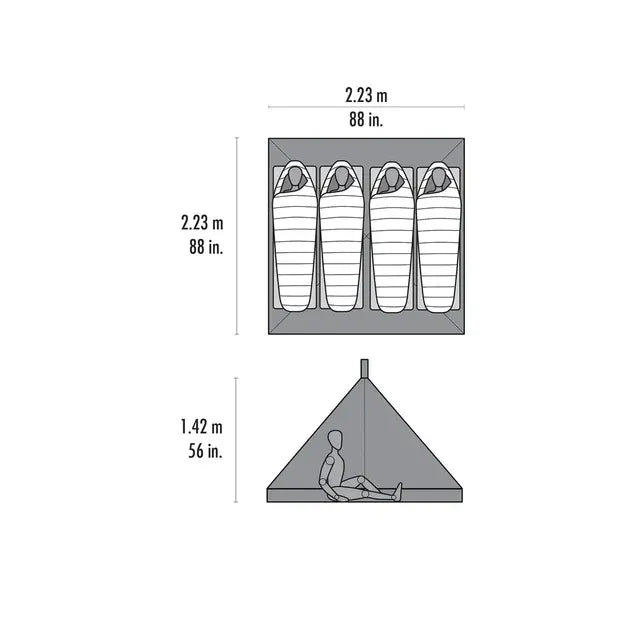 MSR Front Range Bug/Floor Insert (PF) — detail | MSR NZ