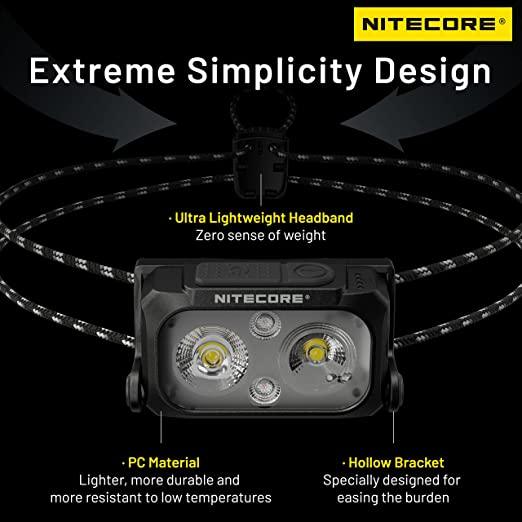 NITECORE NU25 UL 400 Lumens Rechargeable Ultralight Headlamp