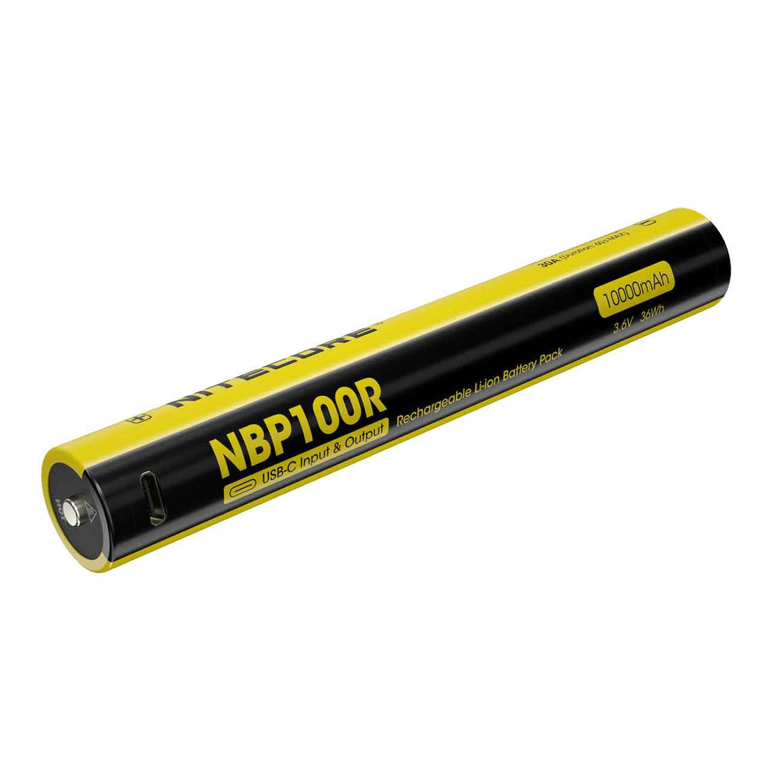 Nitecore NBP100R - 10000mAh USB-C Rechargeable Li-Ion Battery for MH40 Pro | Nitecore NZ