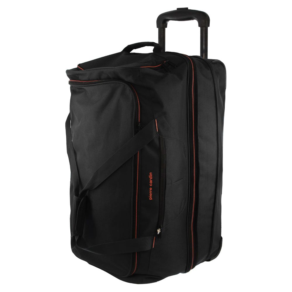 Pierre Cardin 82cm LARGE Soft Trolley Case in Black