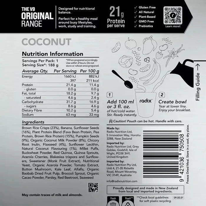 Radix Original 400 Coconut Breakfast