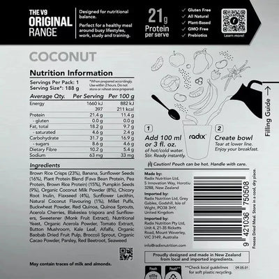 Radix Original 400 Coconut Breakfast