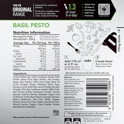 Radix Original 400 Plant-Based Basil Pesto