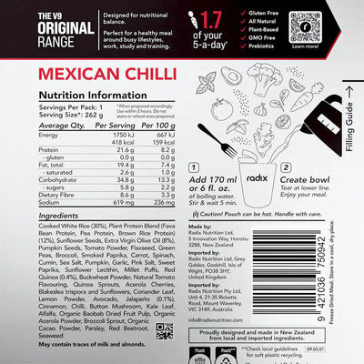 Radix Original 400 Plant-Based Mexican Chilli