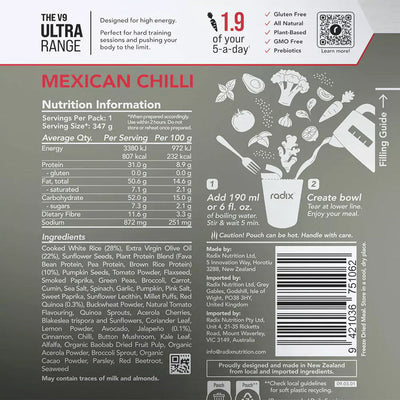 Radix Ultra 800 Plant-Based Mexican Chilli