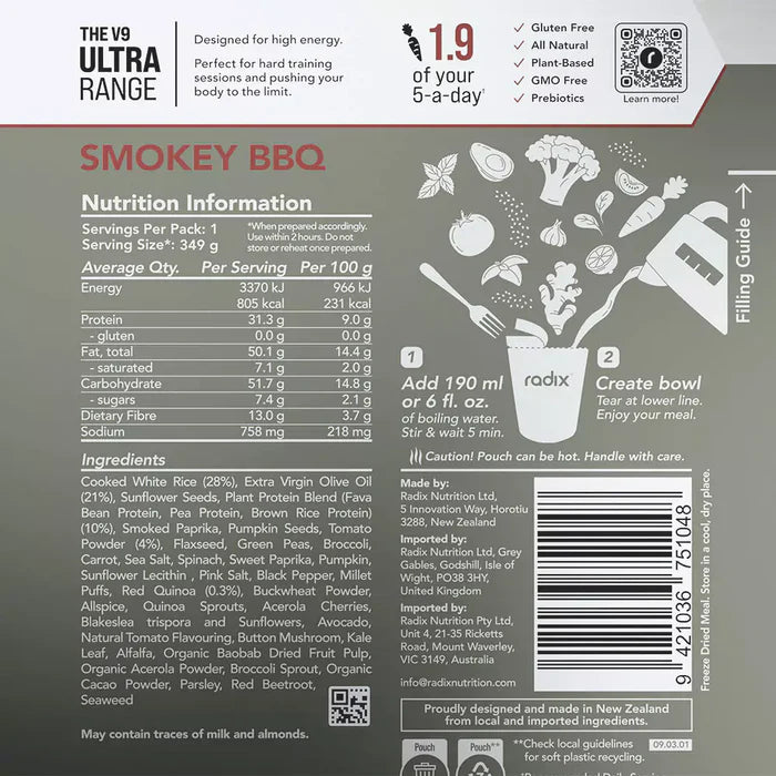 Radix Ultra 800 Plant-Based Smokey BBQ