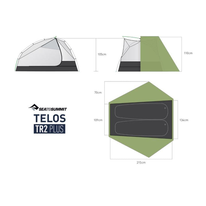 Sea to Summit Telos TR2 Plus Tent - 2 Person — detail | Sea to Summit NZ