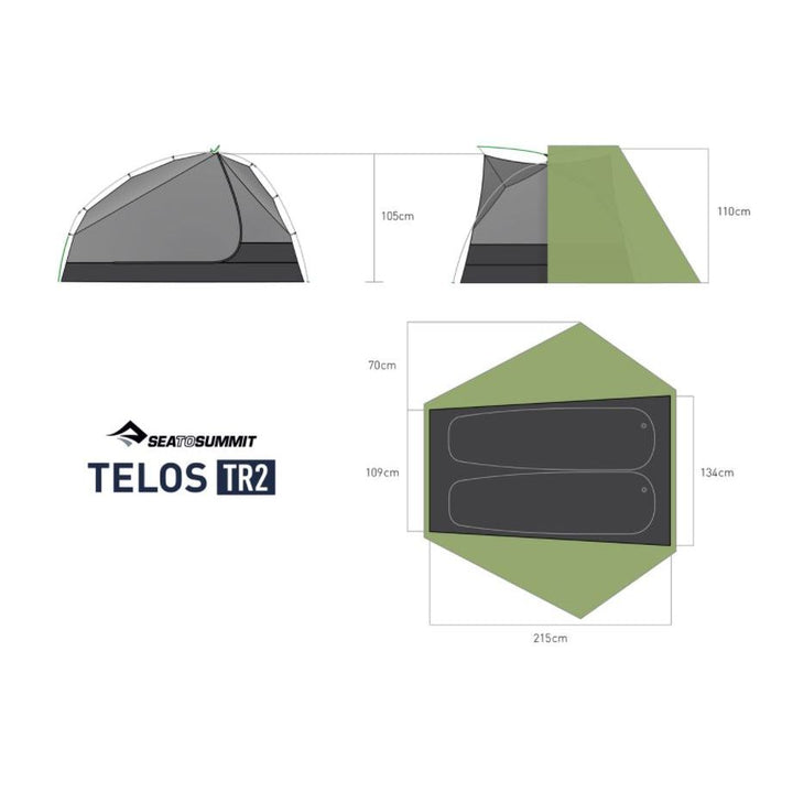 Sea to Summit Telos TR2 Tent - 2 Person — detail | Sea to Summit NZ