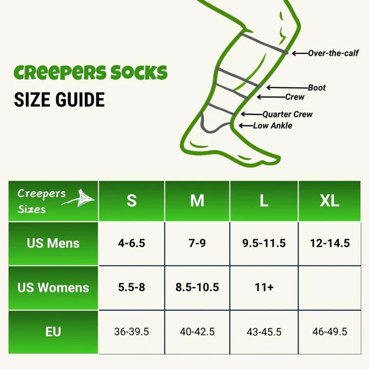 Creepers Merino Crew Sock — detail | Creepers NZ