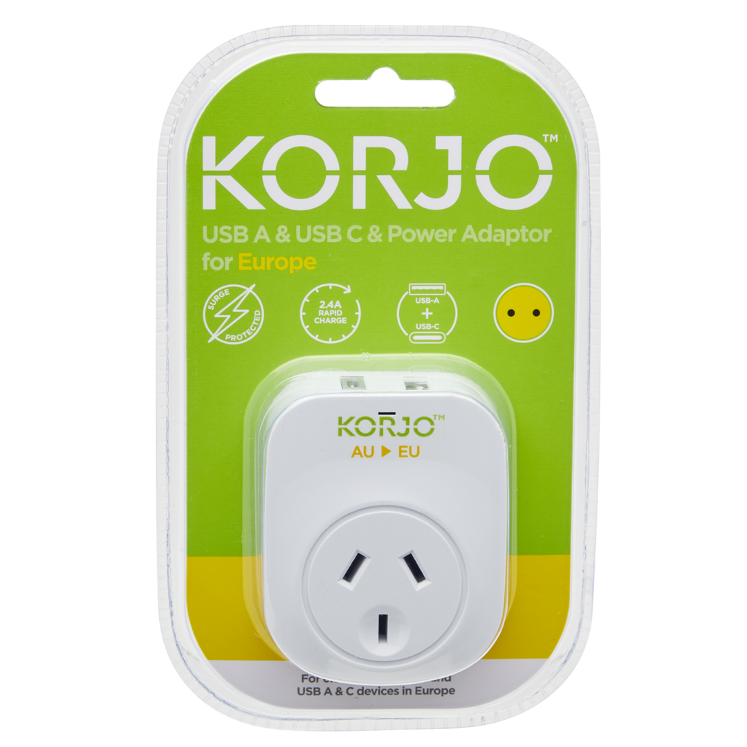 USB A+C & Power Adaptor for Europe