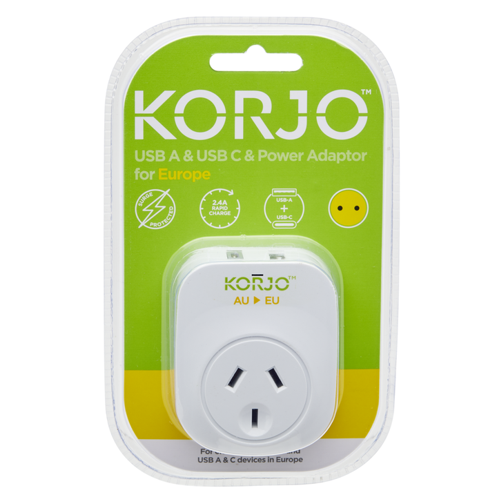 USB A+C & Power Adaptor for Europe