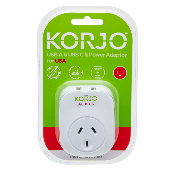 USB A+C & Power Adaptor for USA