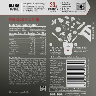 Radix Ultra 800 Plant-Based Mexican Chilli