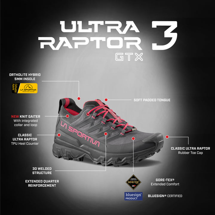 Womens La Sportiva Ultra Raptor 3 GTX Shoes | La Sportiva NZ