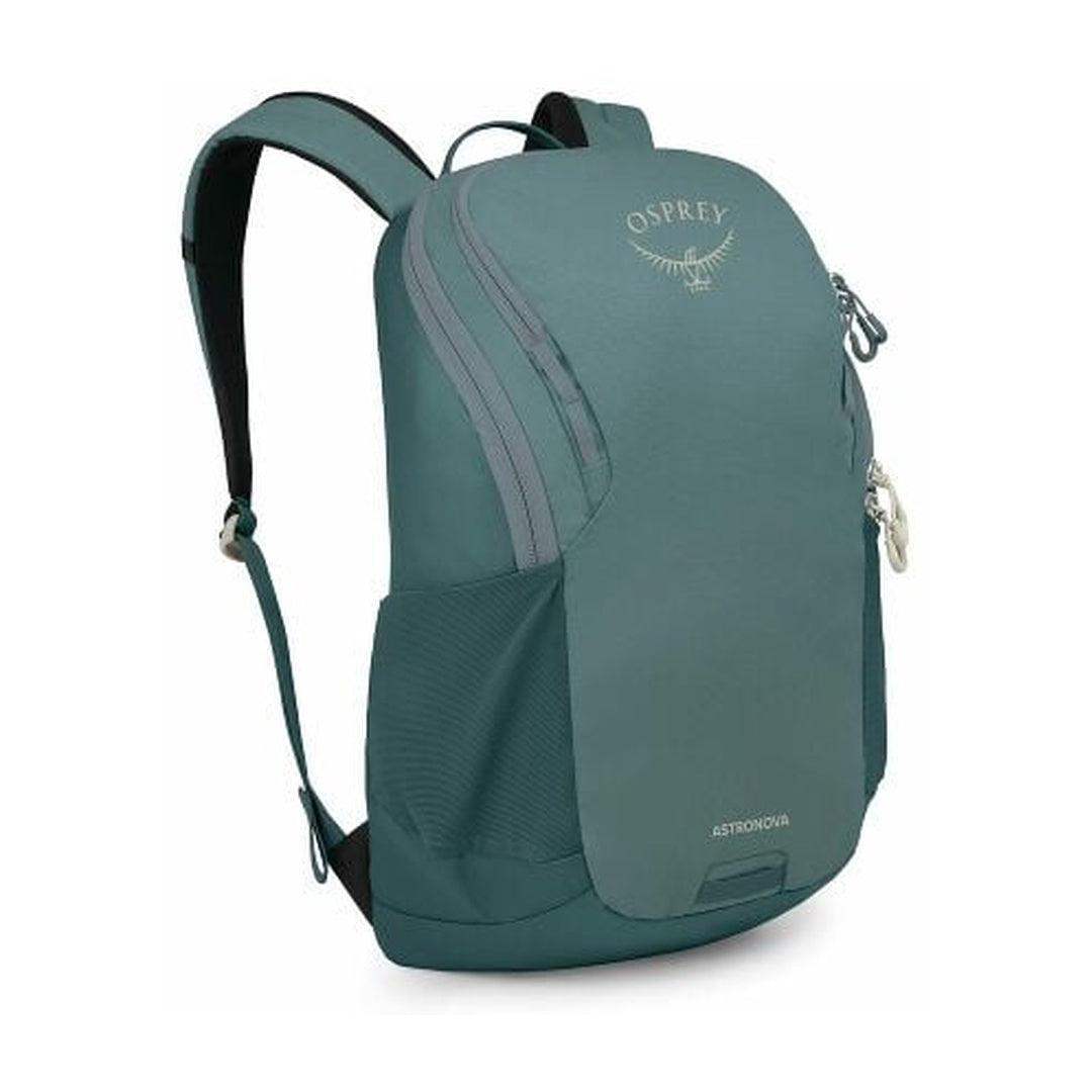 Osprey Astronova — side view, Cascade Blue-Torrent Blue