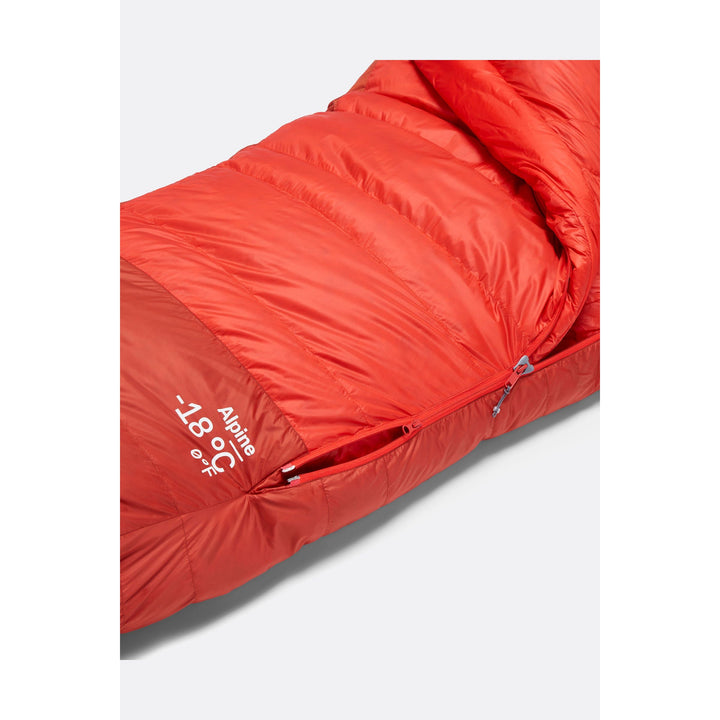 Rab Alpine Down Sleeping Bag (0°C) — detail | Rab NZ