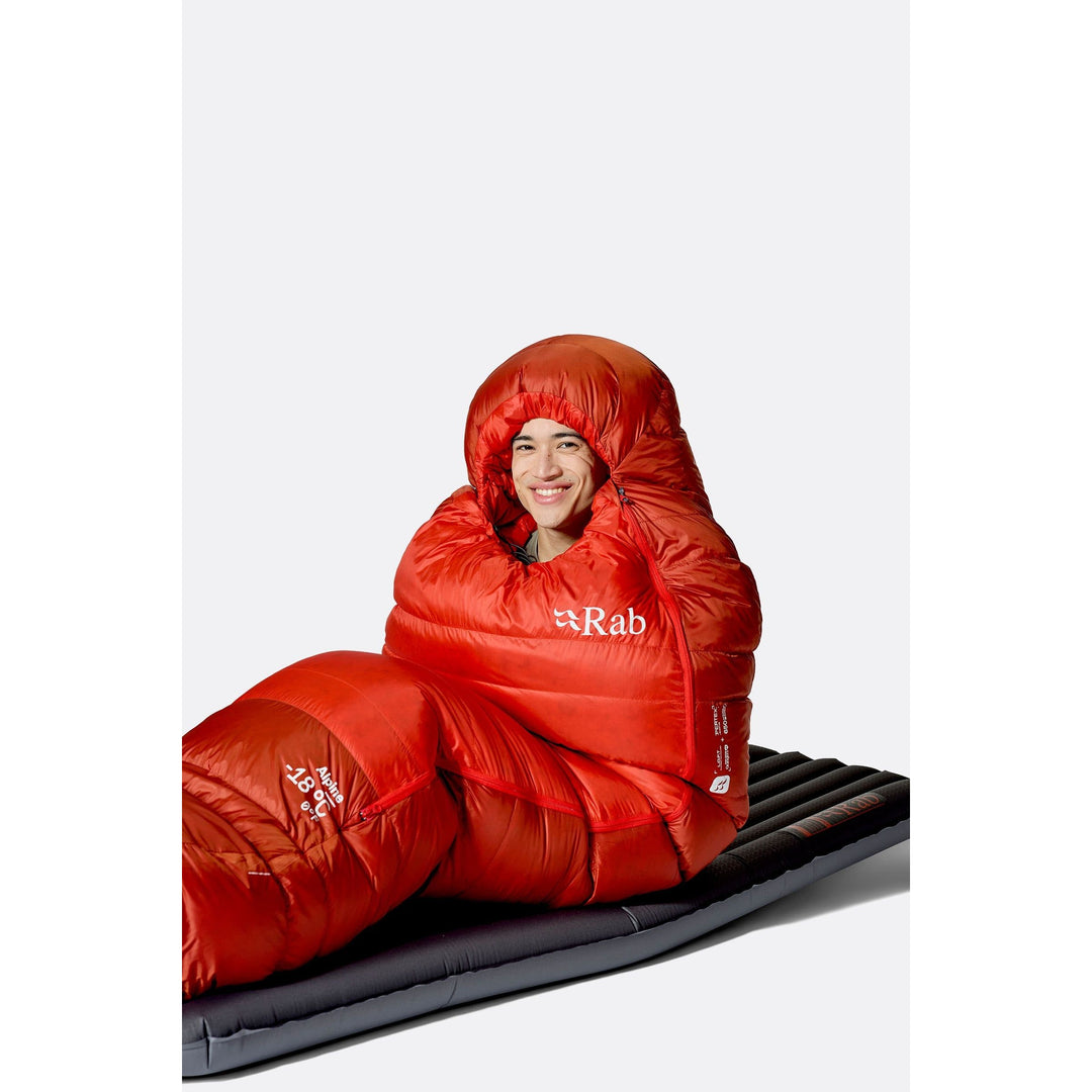 Rab Alpine Down Sleeping Bag (-18°C) — detail | Rab NZ