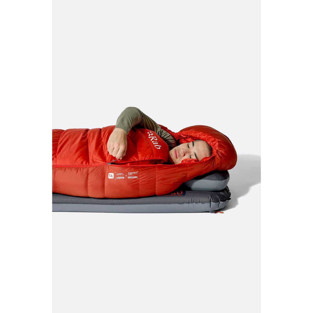 Rab Alpine Down Sleeping Bag (-18°C) — detail | Rab NZ
