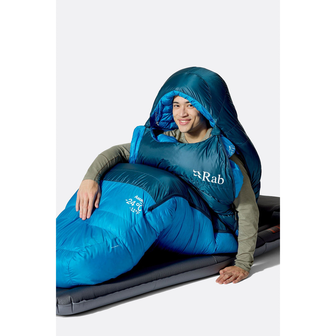 Rab Ascent Down Sleeping Bag (-24°C) — detail | Rab NZ