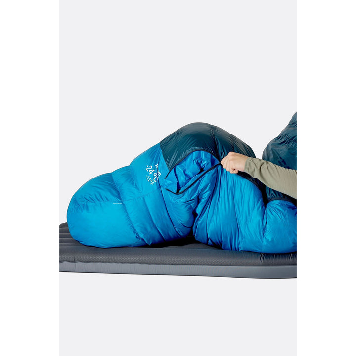 Rab Ascent Down Sleeping Bag (-24°C) — detail | Rab NZ