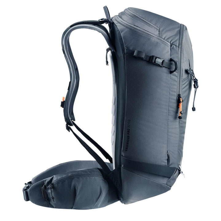 Deuter Freerider Pro 32+10 Backpack – Black – left side profile