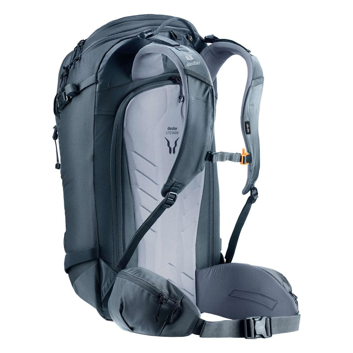 Deuter Freerider Pro 32+10 Backpack – Black – carry system angle