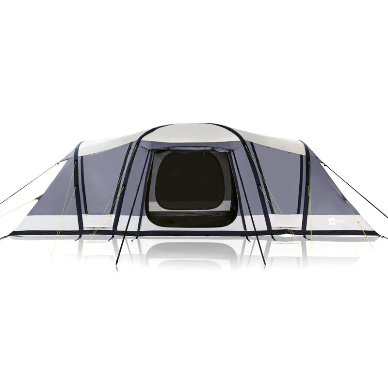 Rear view of the Enterprise 3 tent and its two end bedrooms