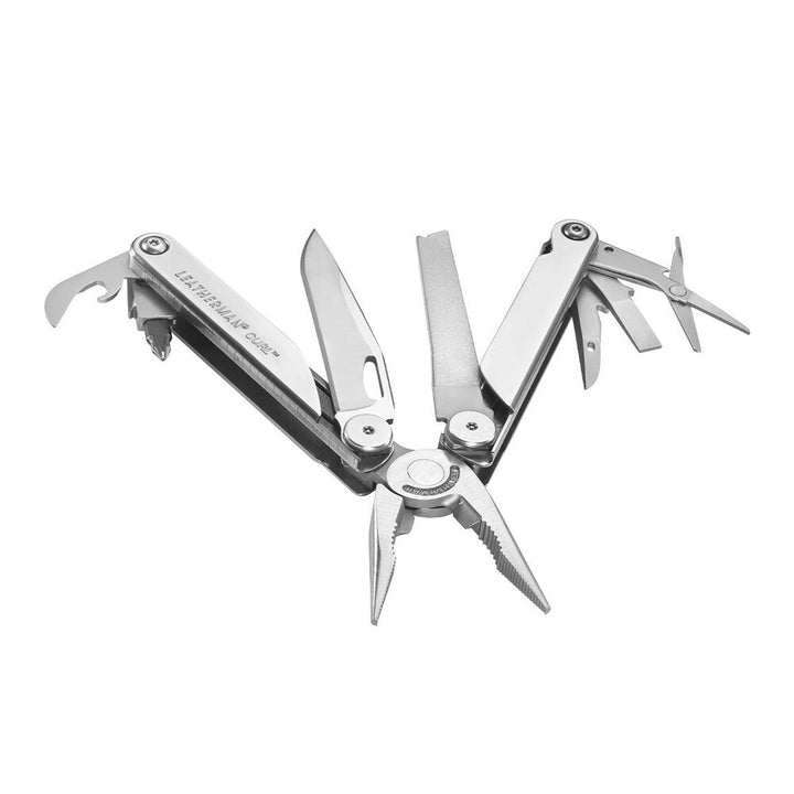 Leatherman Curl open with tools displayed