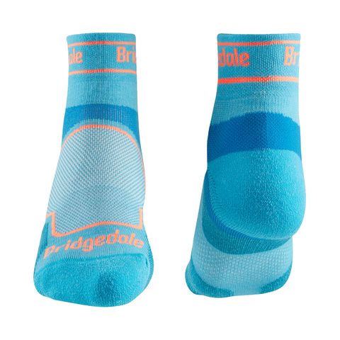 Womens Bridgedale TRAIL RUN Ultralight C/max Sport Fit 3/4 Crew