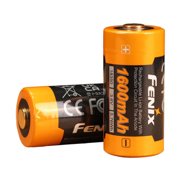 Pair of Fenix ARB-L18-1600 18350 rechargeable batteries