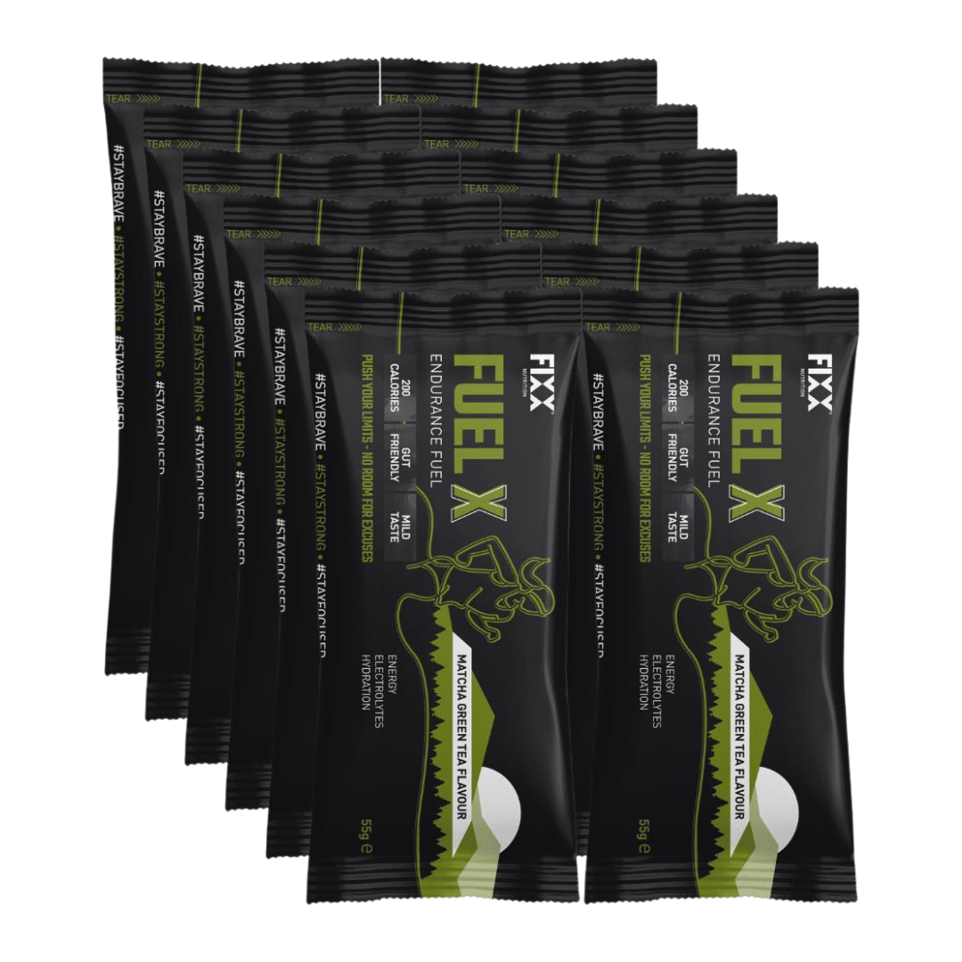 Fixx Nutrition - Fuel X Endurance Fuel Sachets - Matcha Green Tea (with caffeine)