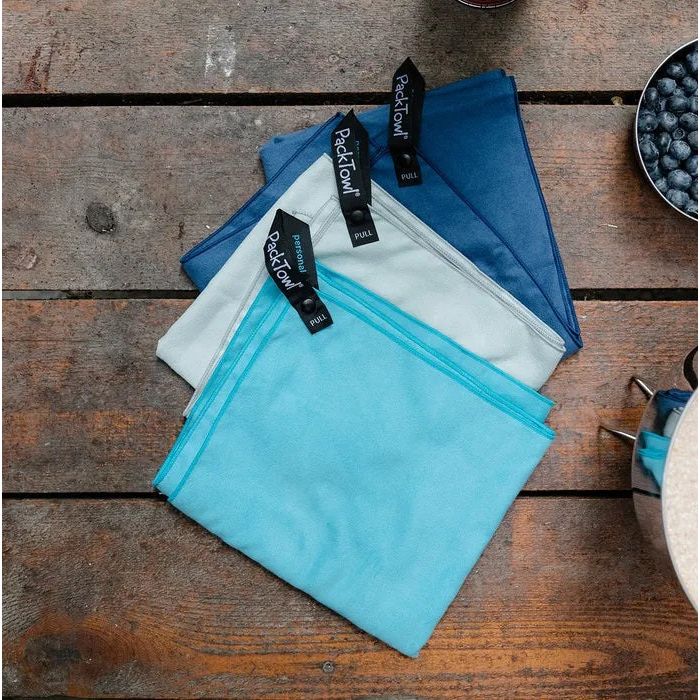 PackTowl Personal Hand Towel, Lake BLue
