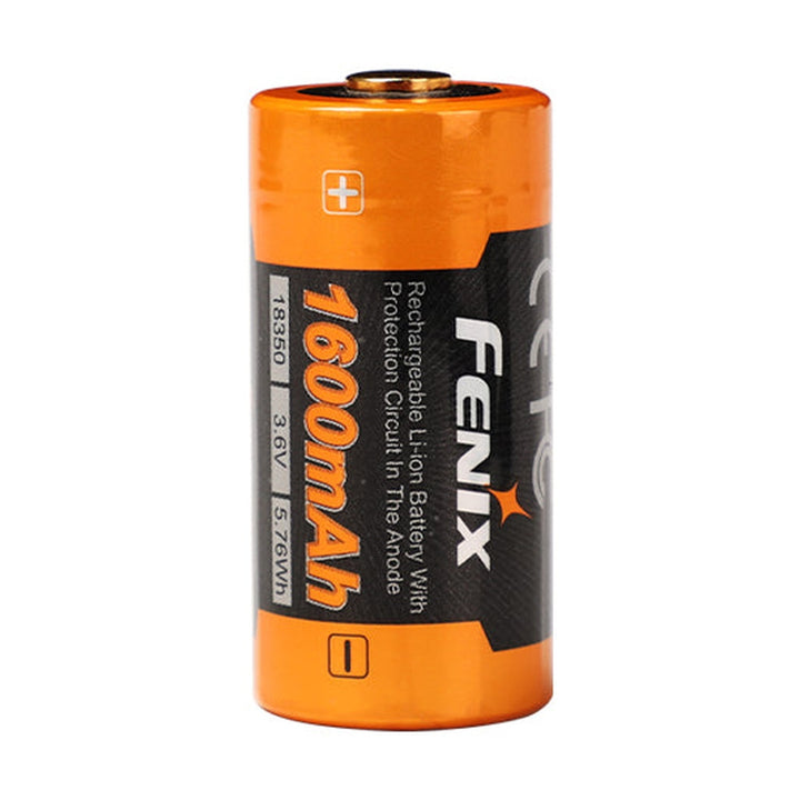 Fenix ARB-L18-1600 18350 rechargeable battery, front view
