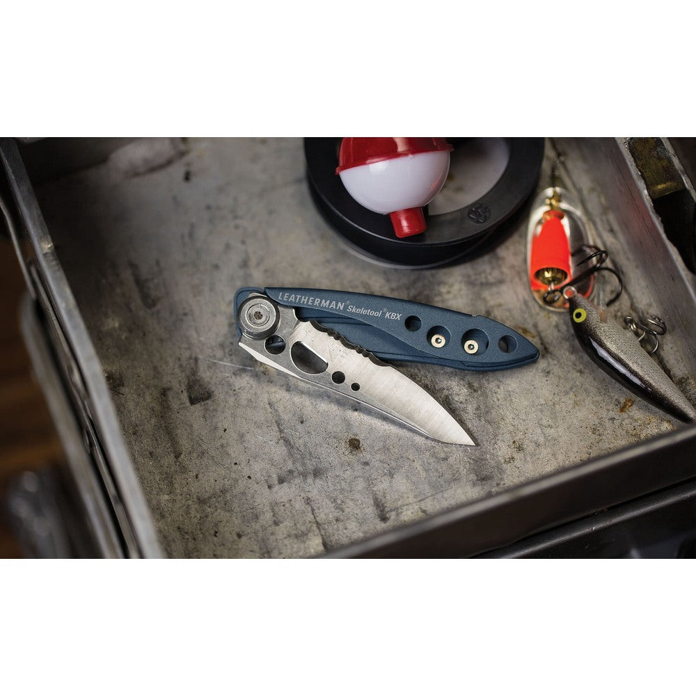 Leatherman Skeletool KBx Knife – in-use lifestyle view