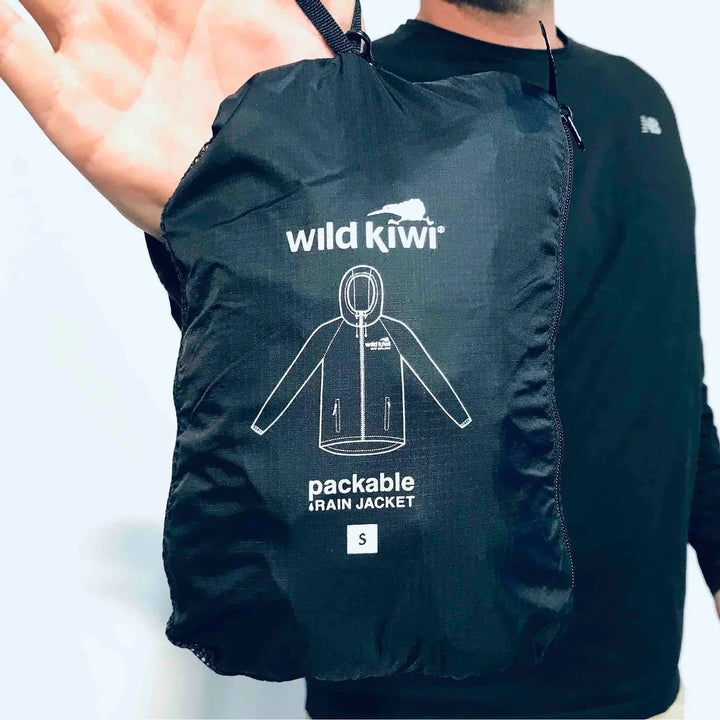 Wild Kiwi Packable Raincoat — detail | Wild Kiwi NZ