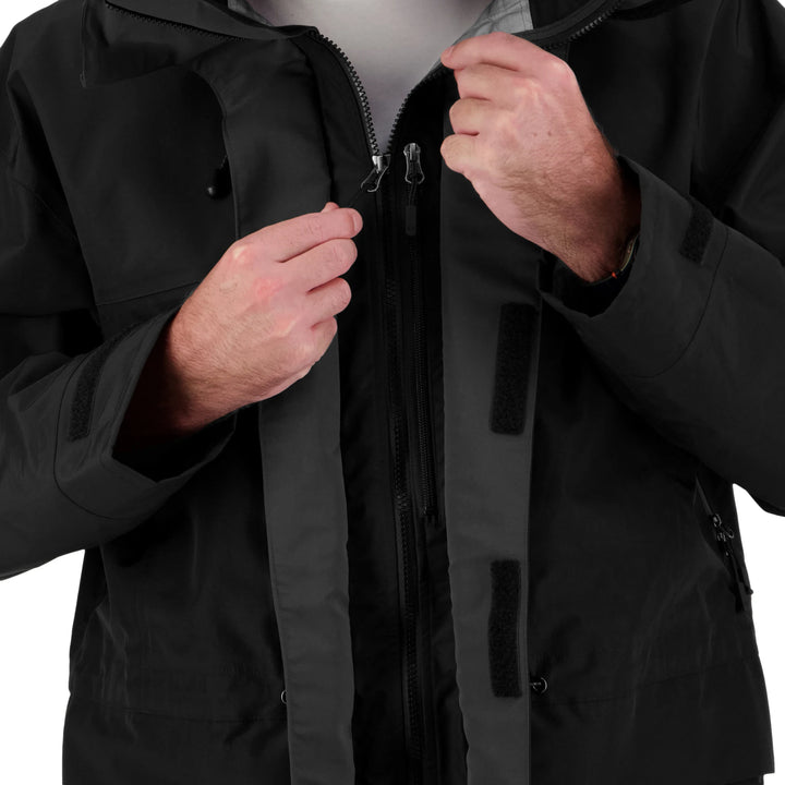 Mens Peak XV Hard Rain Jacket in Black, product photograph 9