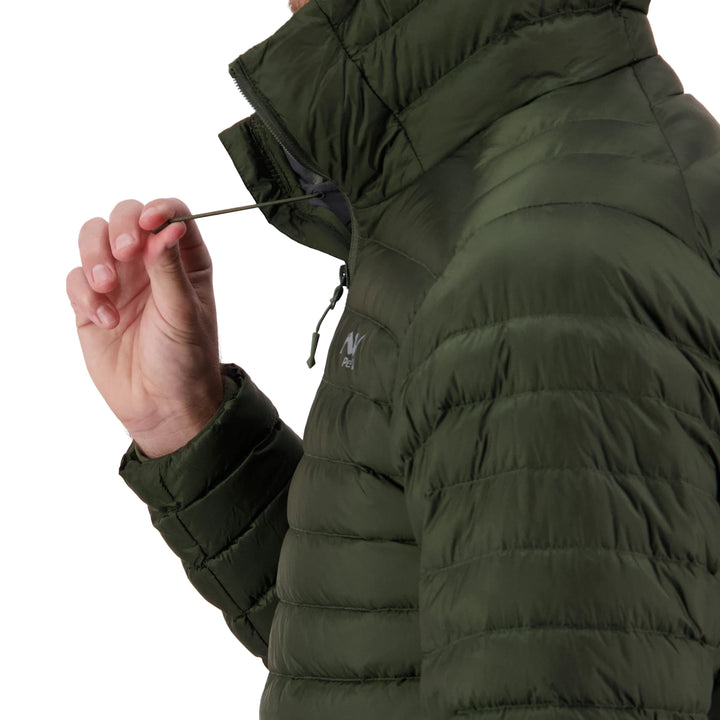 Mens Peak XV Zephyr Down Jacket in Frontier Green, product photograph 8